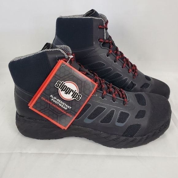 SlipGrips Men's Alloy Toe Electrical Hazard Puncture-Resisting Waterproof Hi-Top - Picture 1 of 9